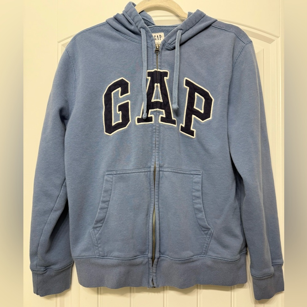 GAP Blue Zip-Up Hoodie Jacket with Logo